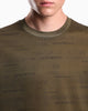 Premium Emporio Armani Jersey T-shirt in lyocell blend with all-over logo print
