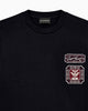 Premium Emporio Armani Heavy jersey T-shirt with embroidered logo patch