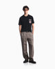 Premium Emporio Armani Heavy jersey T-shirt with embroidered logo patch