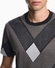 Premium Emporio Armani Jersey jacquard T-shirt in lyocell blend Signature Capsule