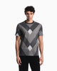 Premium Emporio Armani Jersey jacquard T-shirt in lyocell blend Signature Capsule