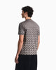 Premium Emporio Armani Jersey jacquard T-shirt in lyocell blend Signature Capsule