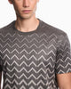 Premium Emporio Armani Jersey jacquard T-shirt in lyocell blend Signature Capsule