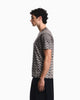 Premium Emporio Armani Jersey jacquard T-shirt in lyocell blend Signature Capsule