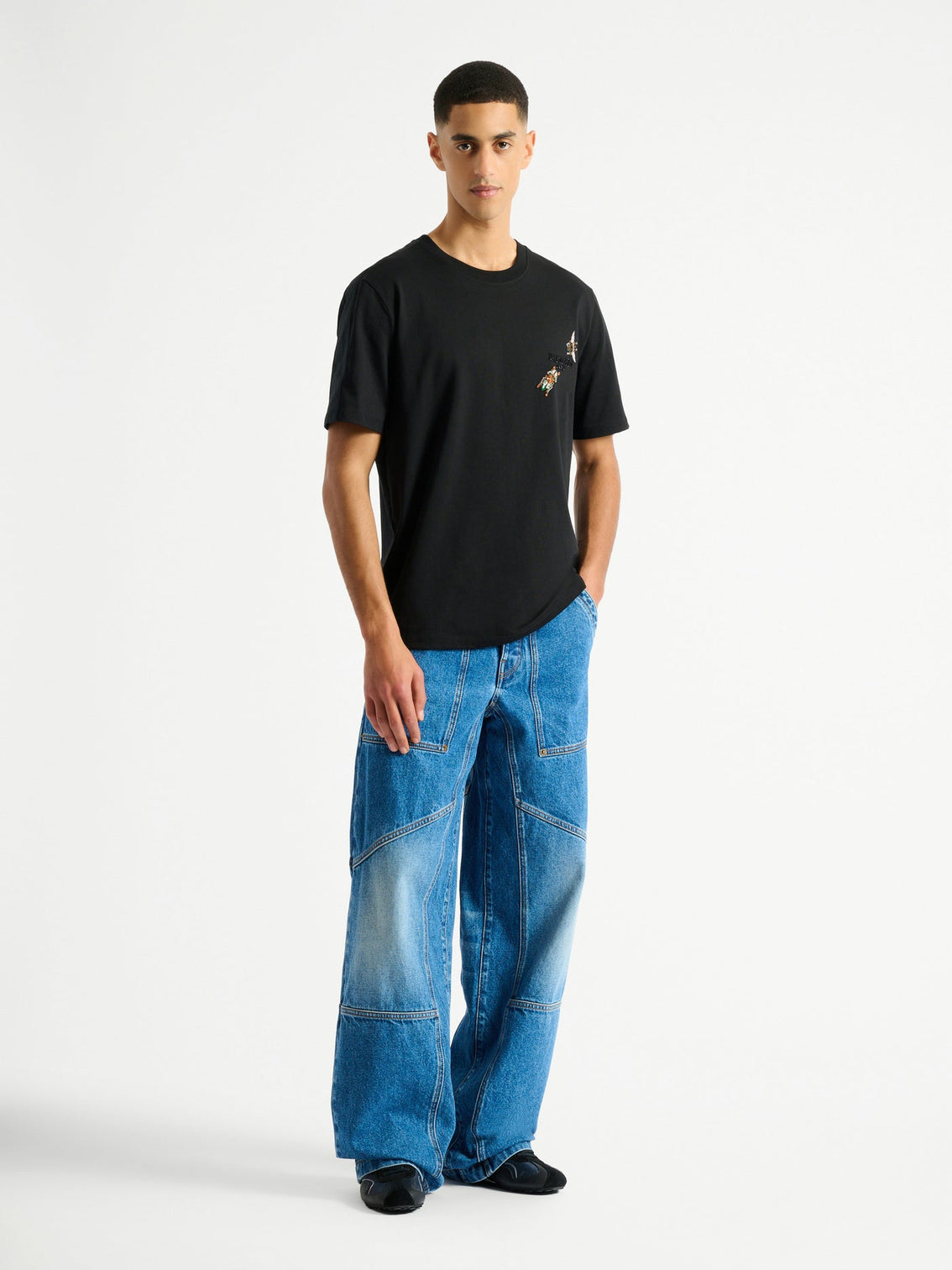 Premium Embroidered Balmain Insect T-shirt