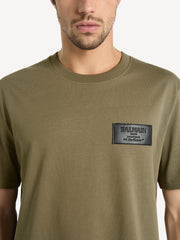 Premium T-shirt with Balmain Vintage leather label