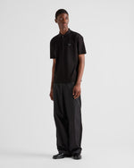 image, Premium Prada Piqué polo shirt with Re-Nylon details