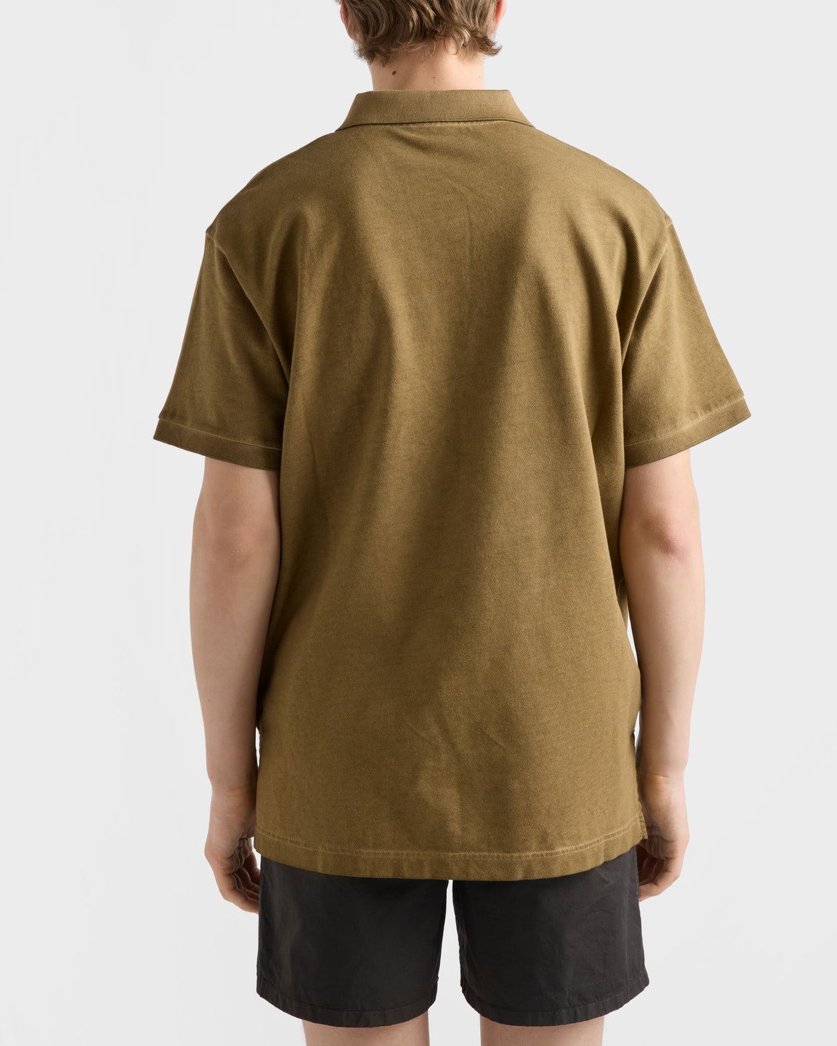 Premium Prada Garment-dyed cotton polo shirt
