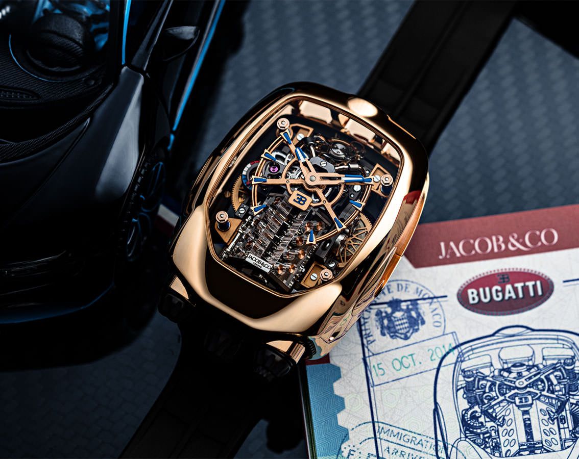 Jacob & Co. Bugatti Chiron Tourbillon Rose Gold
