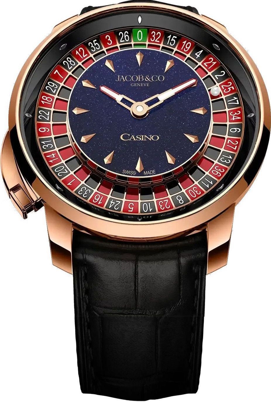 Jacob & Co. Casino Tourbillon Rose Gold (Aventurine Dial)