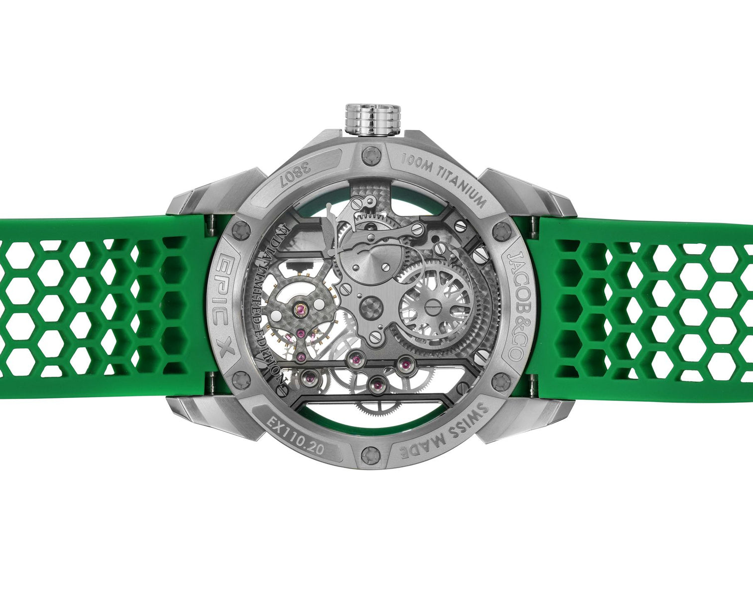 Jacob & Co. Epic X Titanium Green Neoralithe Inner Ring (Wonders of India Edition)