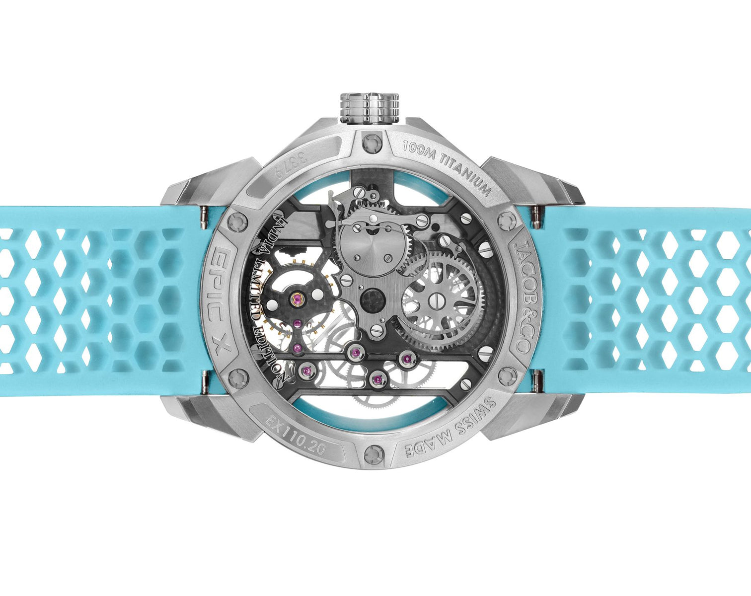 Jacob & Co. Epic X Titanium Powder Blue Neoralithe Inner Ring (Wonders of India Edition)