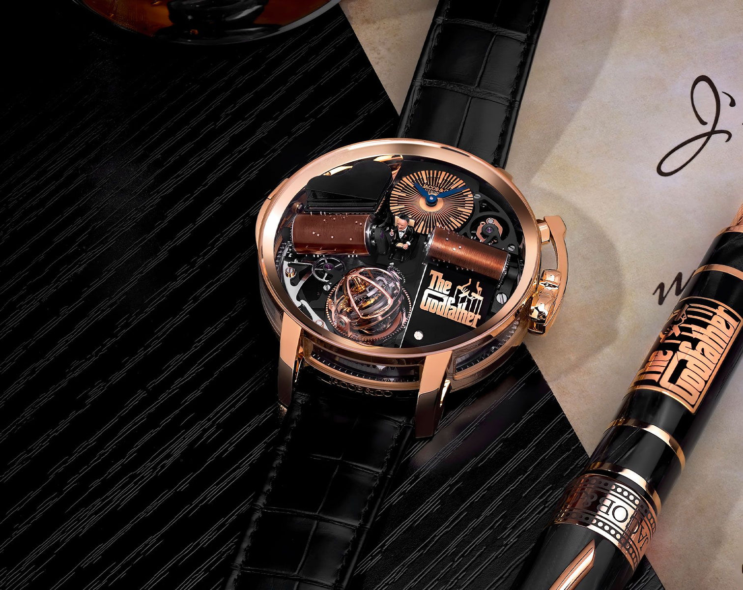 Jacob & Co. Opera Godfather Musical Watch Rose Gold