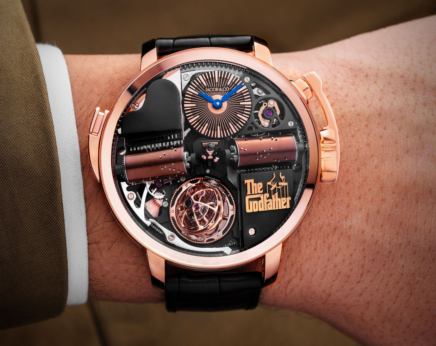 Jacob & Co. Opera Godfather Musical Watch Rose Gold