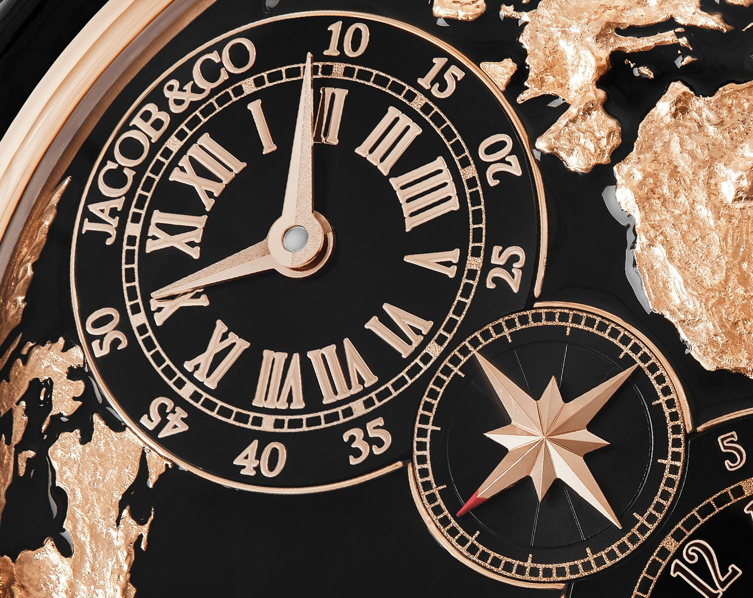 Jacob & Co. The World Is Yours Dual Time Zone Black